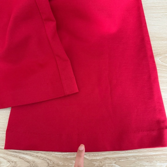 Amanda Uprichard Large Davina Jumpsuit Wide Leg Red Flutter Sleeveless - Picture 15 of 16